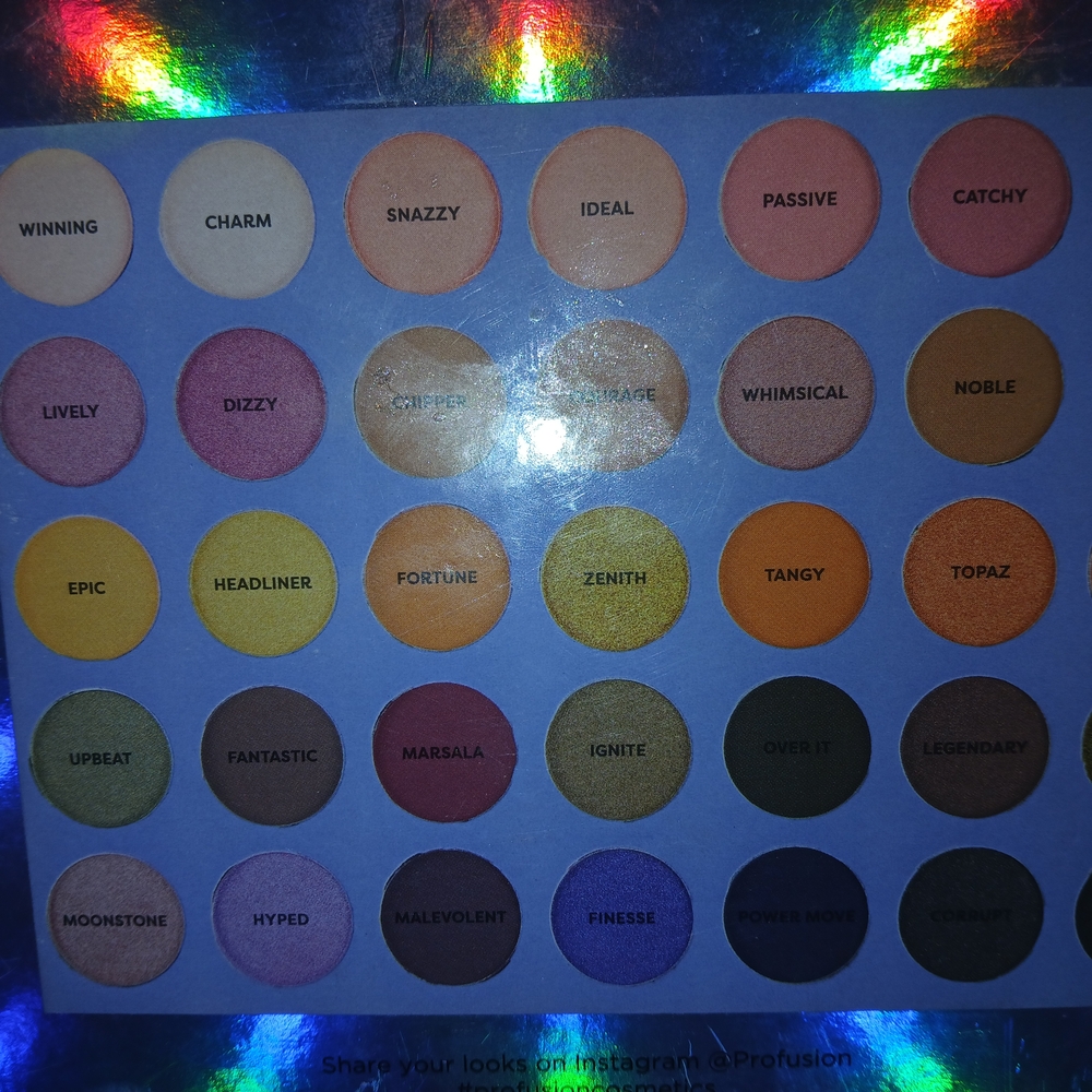 Profusion Cosmetics Eyeshadow Palette - Vibrant Multi-Color